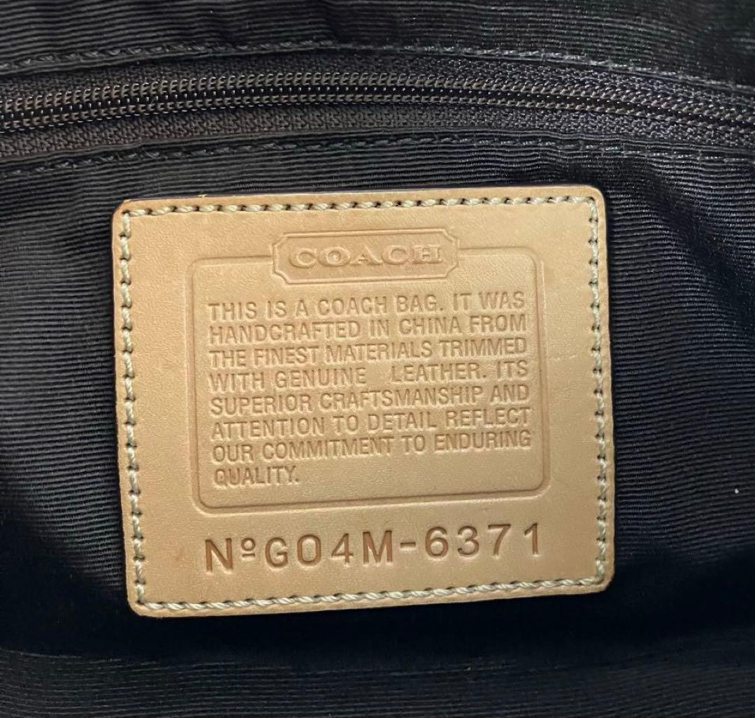 COACH コーチ 6371 アクセサリーポーチ シグネチャー　ワンショルダー