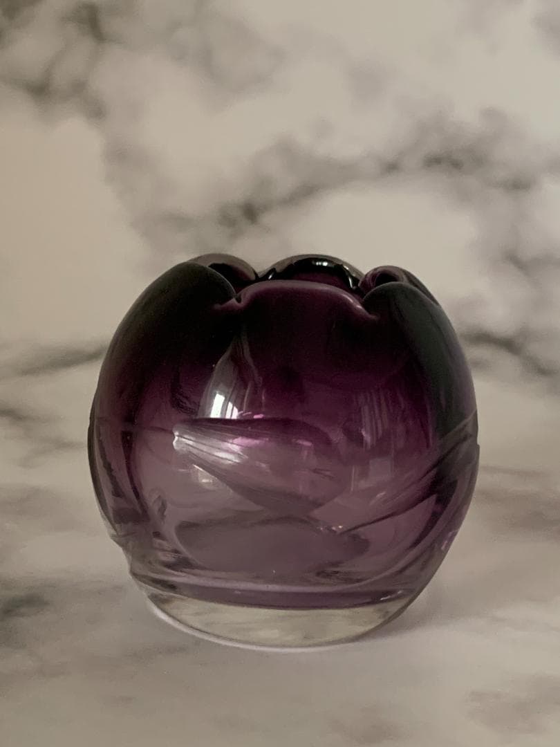 ✨週末限定✨★美品★　モーゼル　アメジストガラス　花瓶　置物　アンティーク