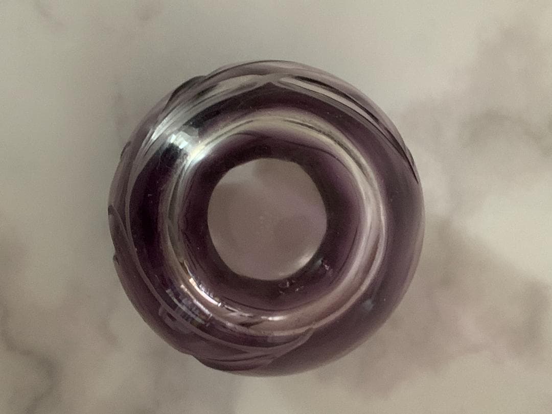 ✨週末限定✨★美品★　モーゼル　アメジストガラス　花瓶　置物　アンティーク