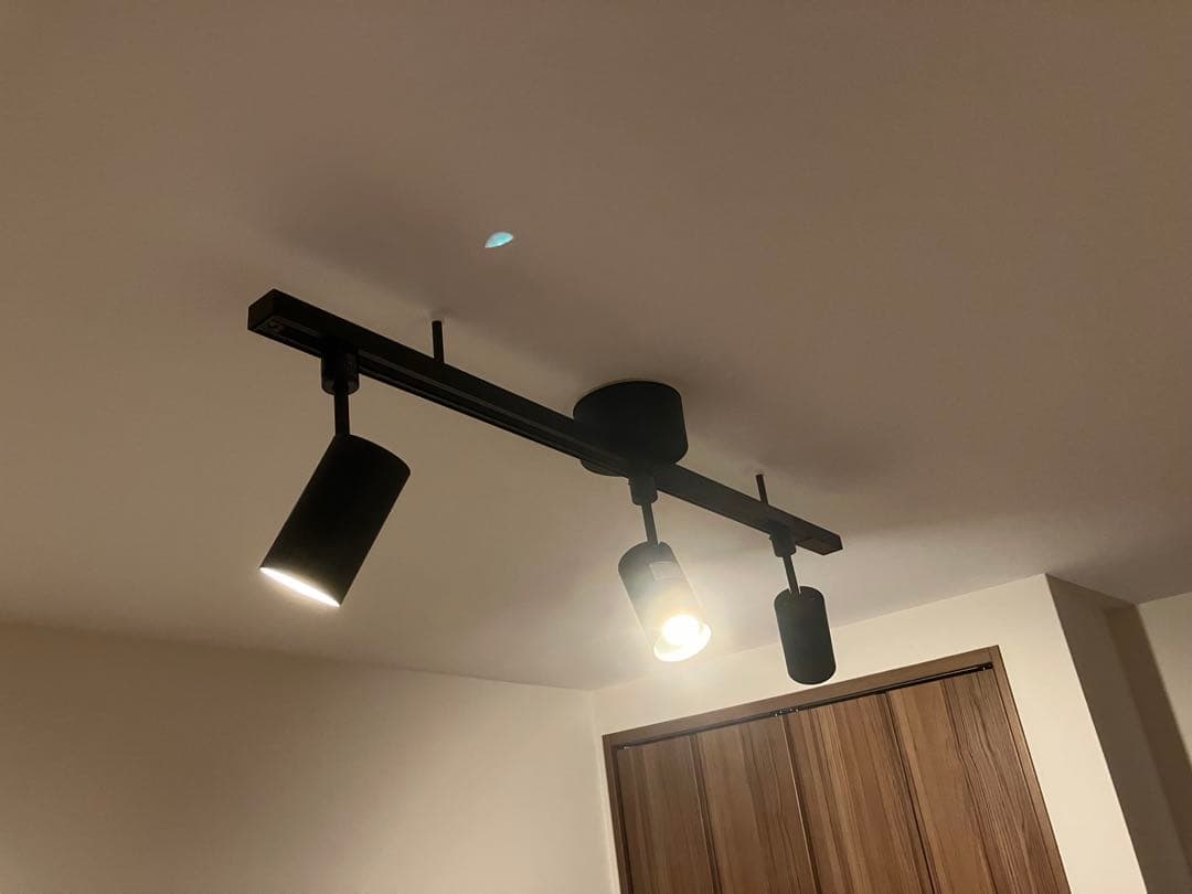 無印良品 システムライト本体 スポットライトx3 LED電球x3 ダクトレール