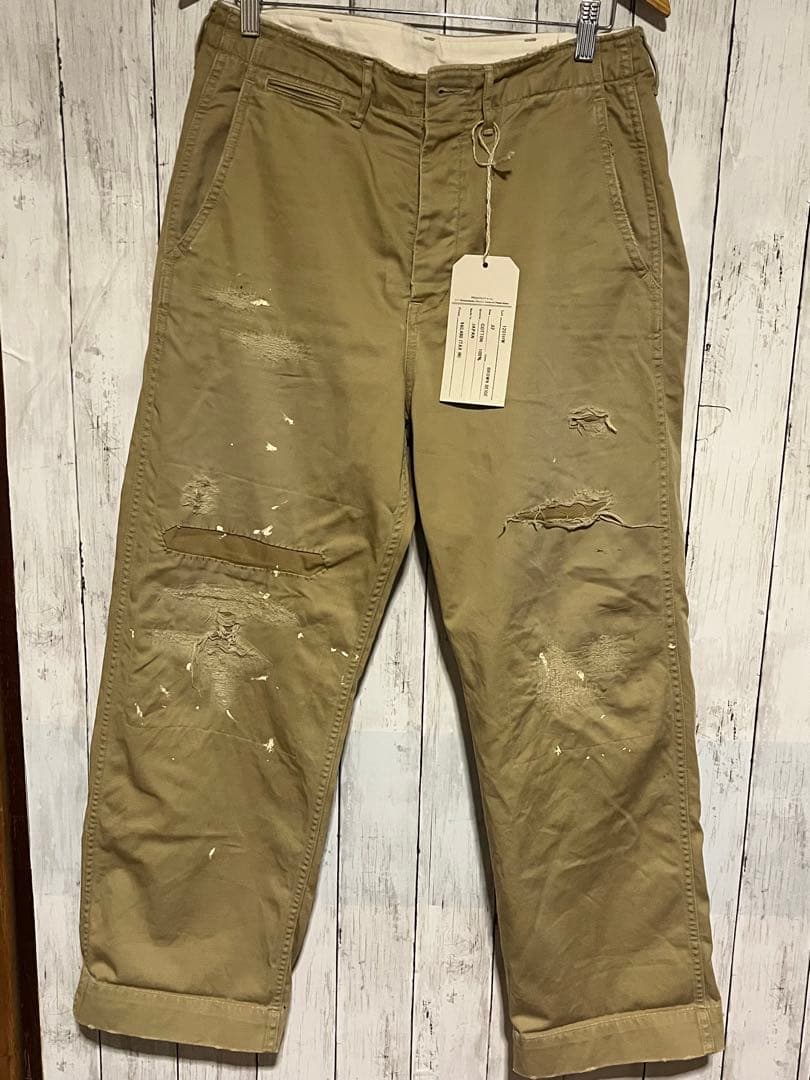 フルカウント FULLCOUNT 1201HW 41カーキ チノパンツ 32