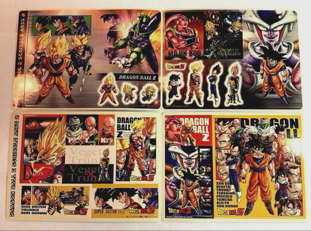 【希少】ドラゴンボールＺ　スクリブルアーツ1・2全種　大阪万博ポストカード全種