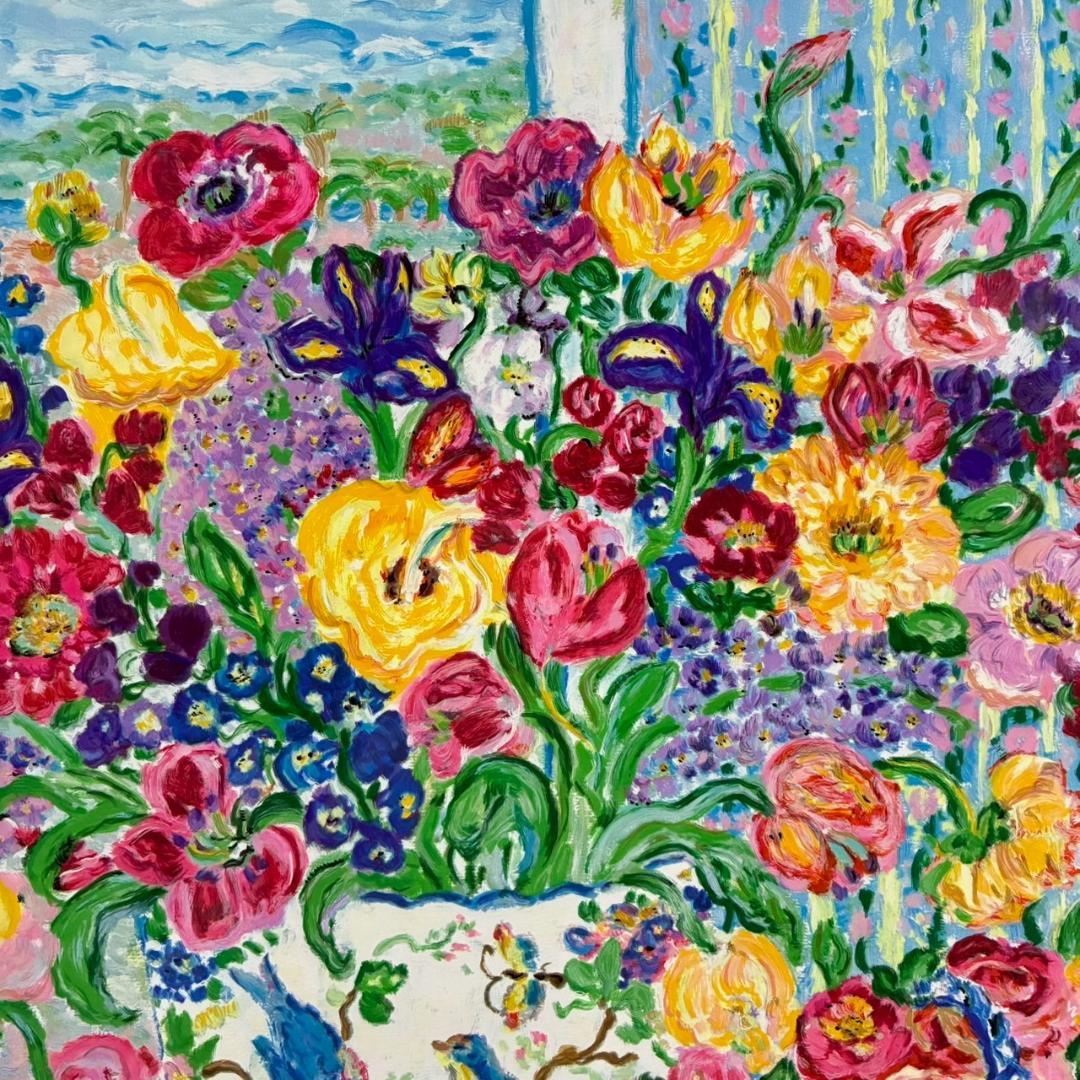 美品 レスリー・セイヤー「ポータバラッタ」シルクスクリーン 直筆サイン入 額縁入