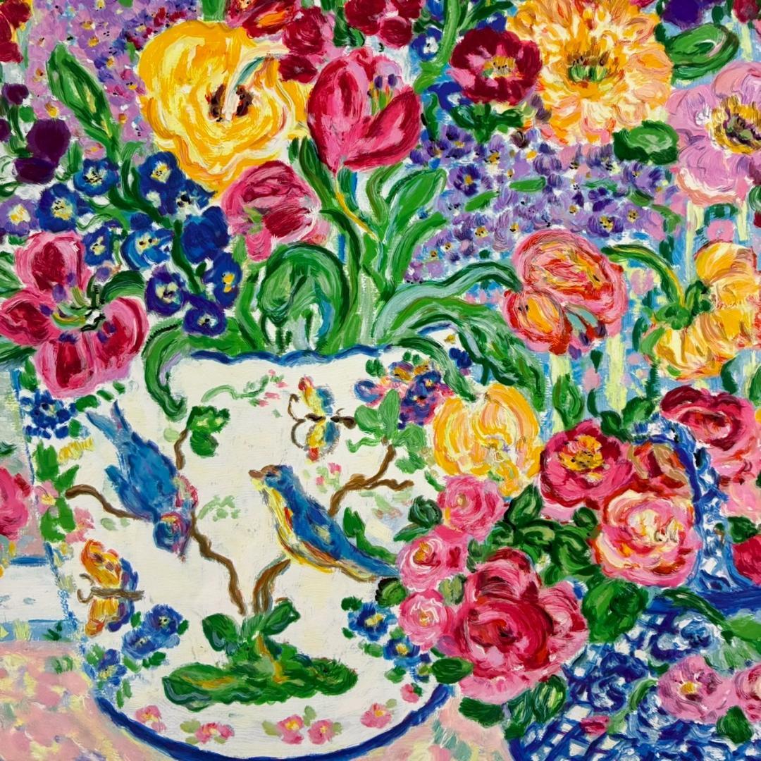 美品 レスリー・セイヤー「ポータバラッタ」シルクスクリーン 直筆サイン入 額縁入