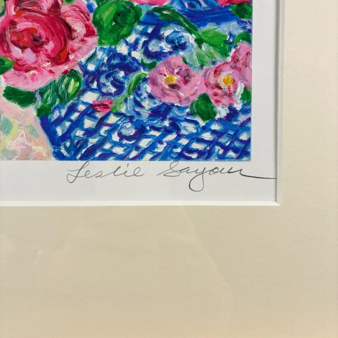 美品 レスリー・セイヤー「ポータバラッタ」シルクスクリーン 直筆サイン入 額縁入