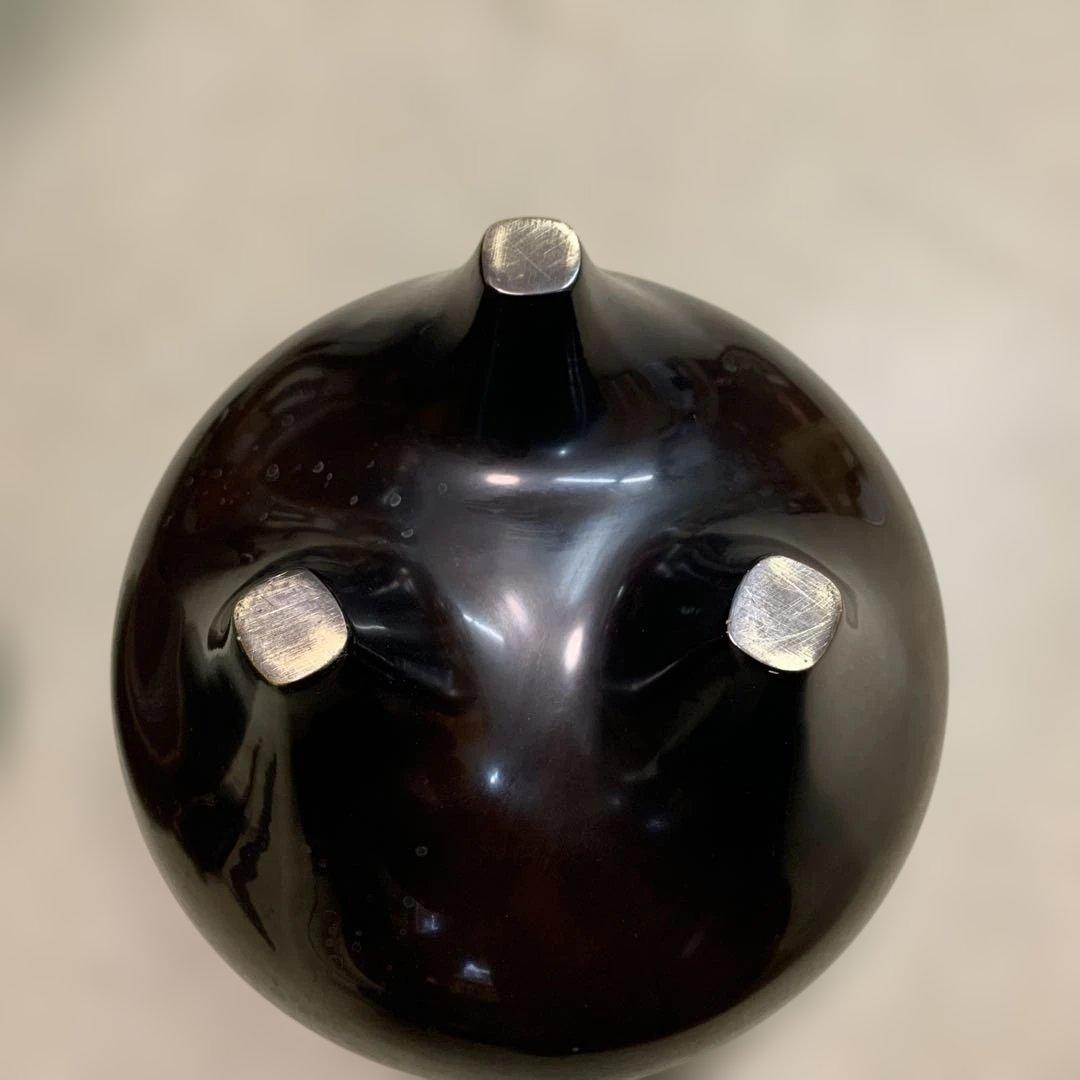 【yo-76】茶道具 釜師菊池政光 風炉師麻生雄芳造 唐銅 本焼 釜添朝鮮風炉