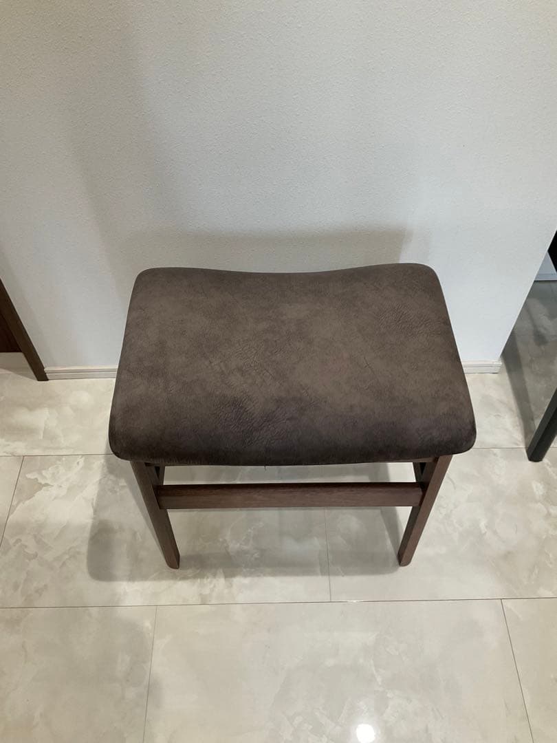 【新品】 高級スツール ブラウン