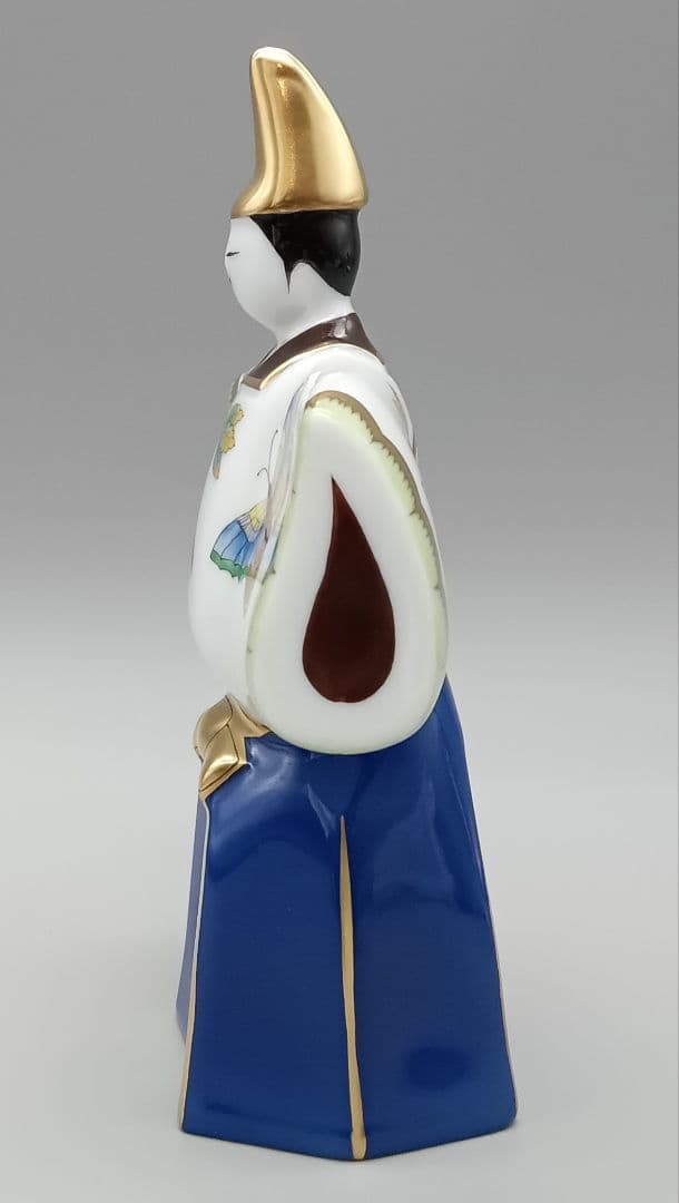 HEREND ヘレンド ヴィクトリアブーケ 雛人形 立ち雛 台座付き