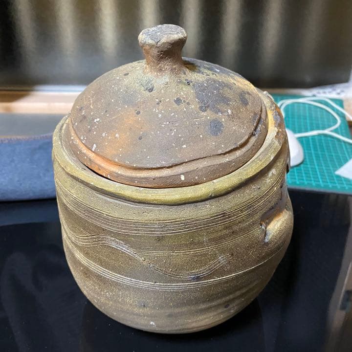 中川伊作　知花南蛮焼　水指