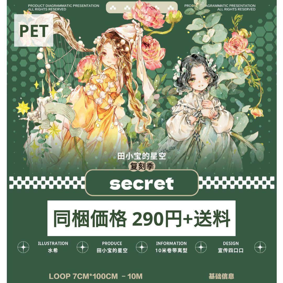 ✩再販✩J550＃secret(PET)切り売り海外人物マステ女の子