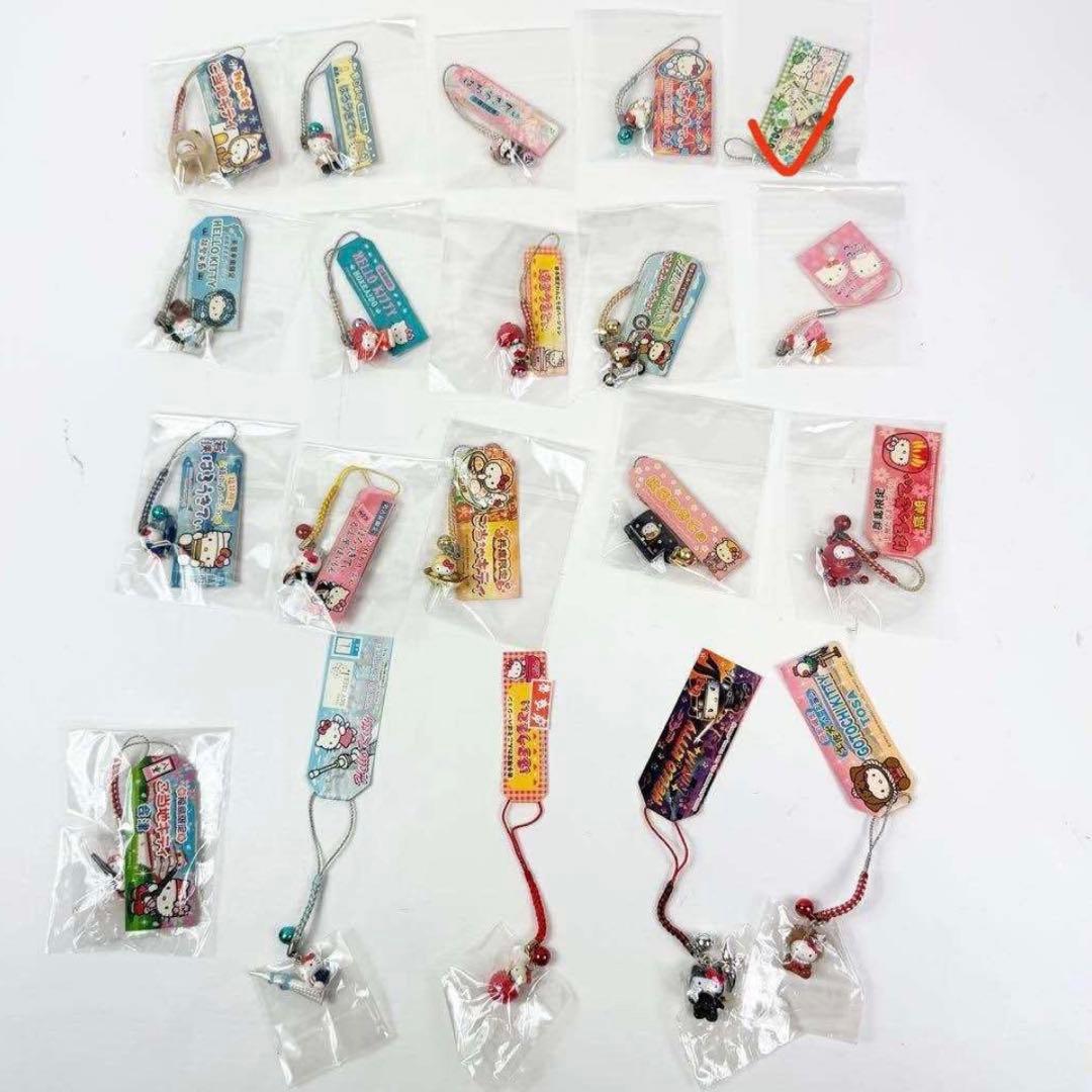 ご当地キティ ストラップ まとめ 根付 ハローキティ キーホルダー 130点
