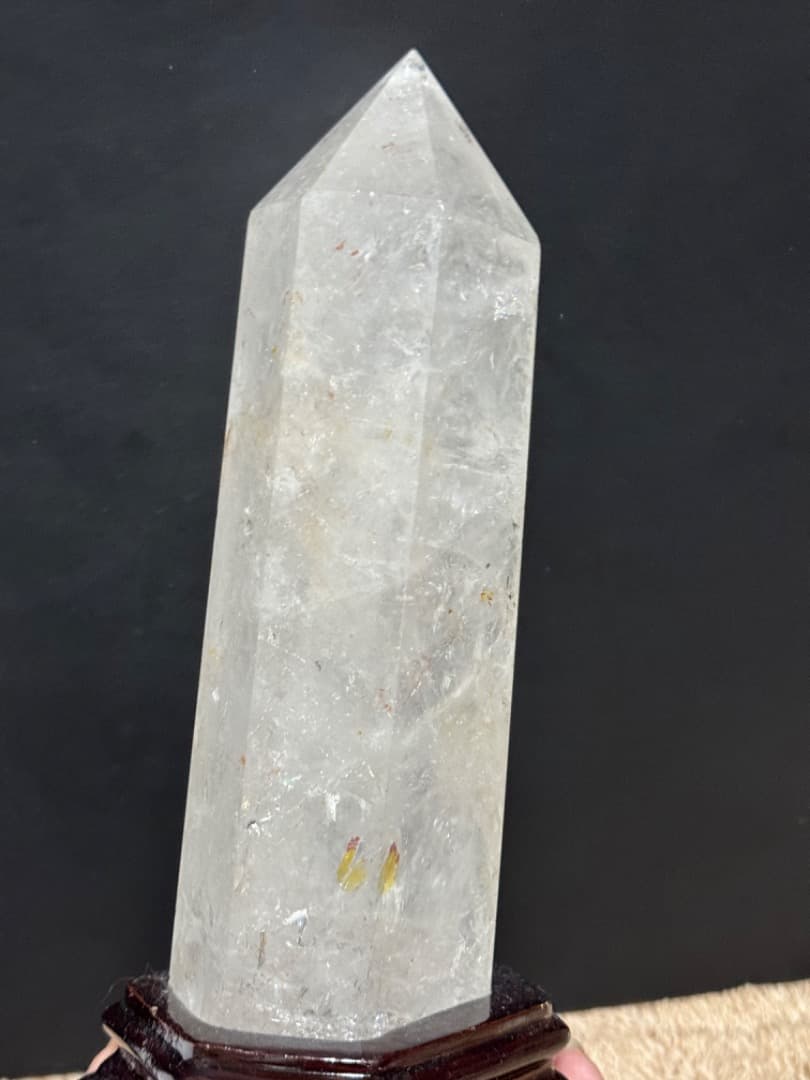 水晶ポイント（台座付）