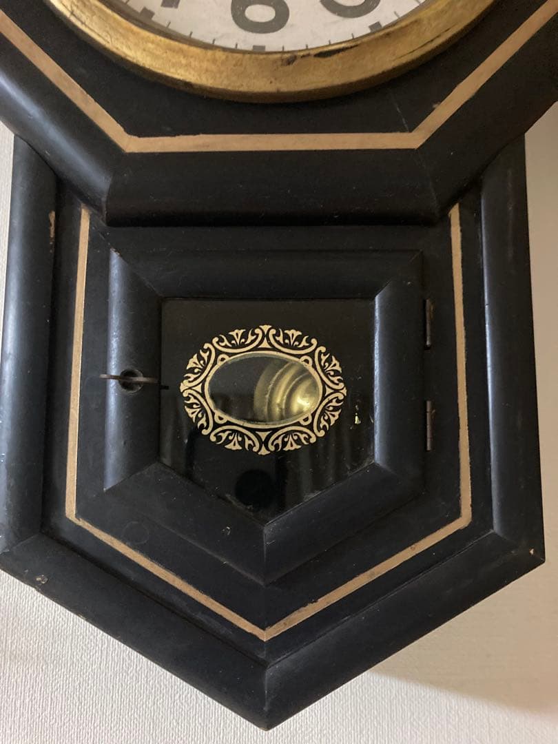 昭和レトロ SEIKOSHAゼンマイ式振り子時計 稼働品①