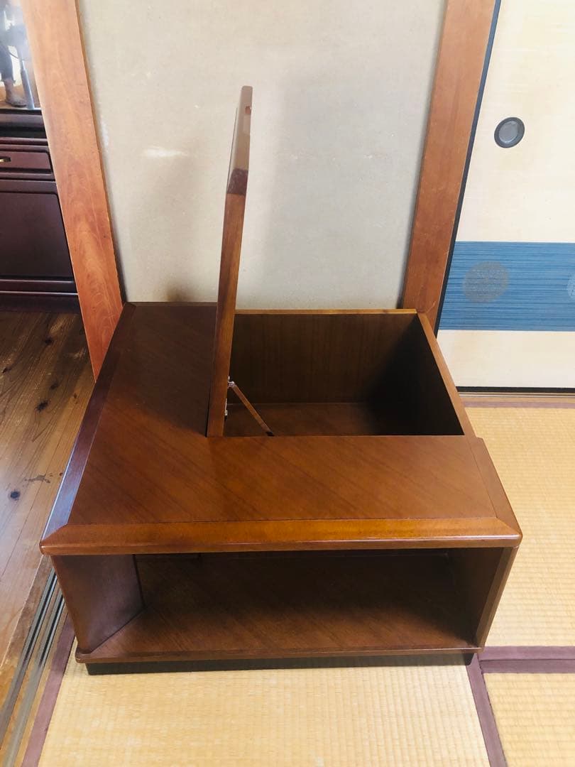 高級家具　モリシゲ　コーナーテーブル　サイドテーブル