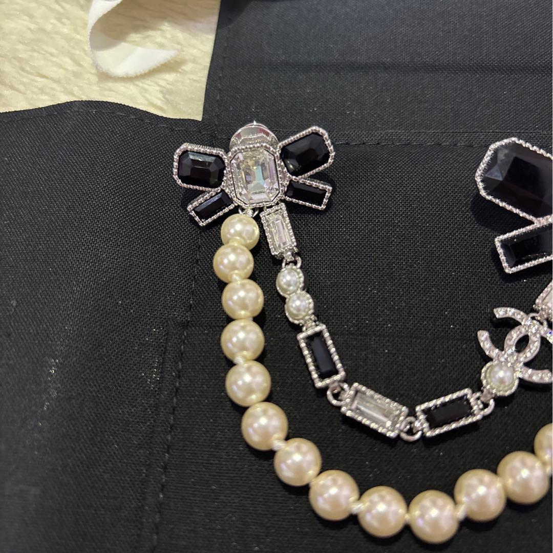 未使用 シャネル レア リボンモチーフ ブローチ