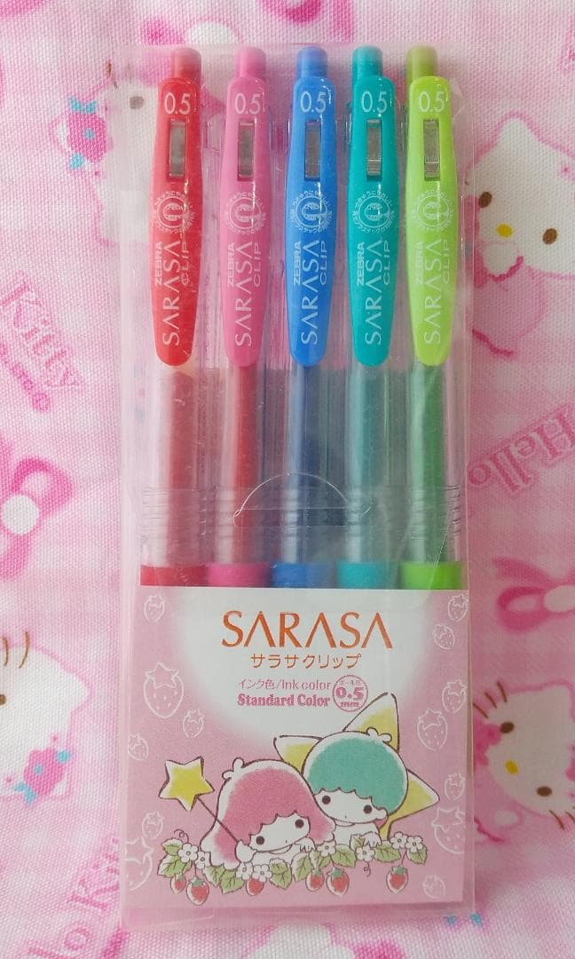 リトルツインスターズ　キキララ　SARASAクリップ 　サラサクリップ　5色