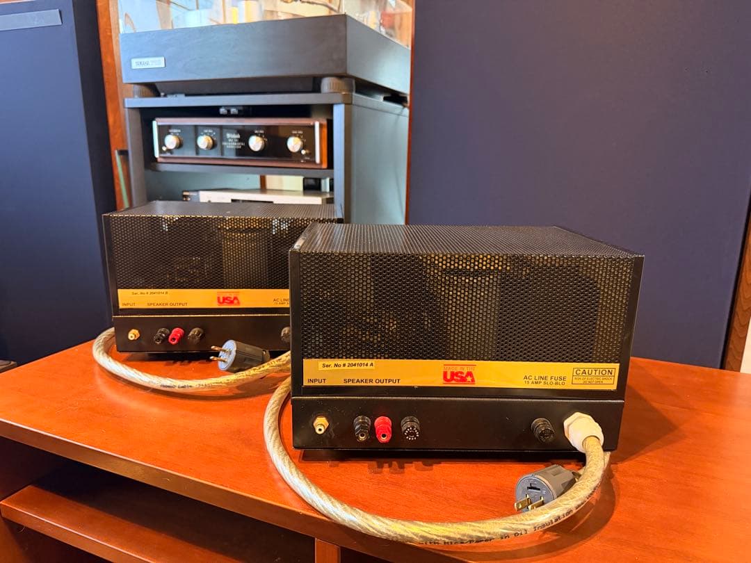 希少パワーアンプBediniClassic100 MonoAmplifiers