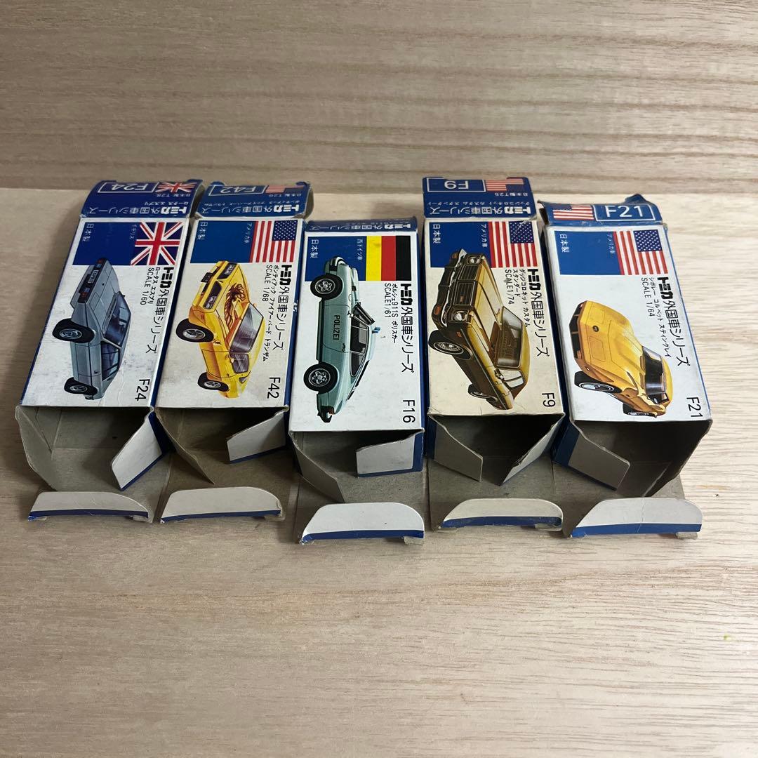 トミカ日本製 コルベット トランザム ロータス 外国車シリーズ　5台セット