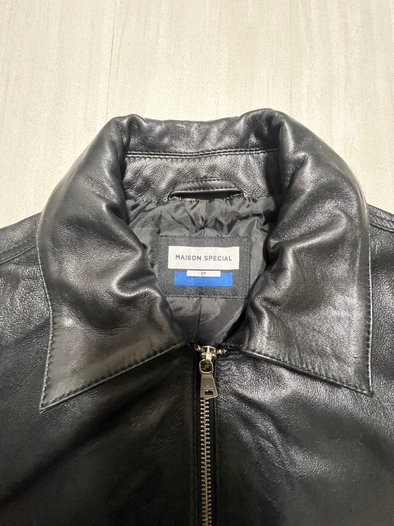 MAISON SPECIALシープレザープライムオーバーライダージャケット