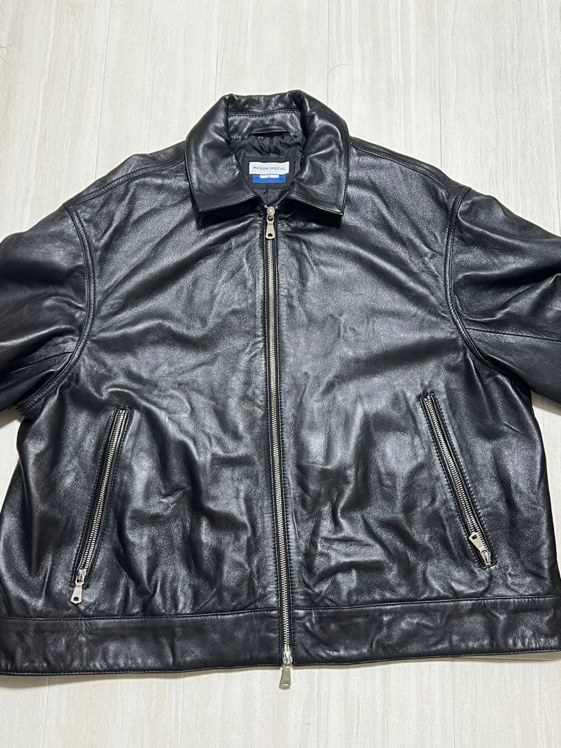 MAISON SPECIALシープレザープライムオーバーライダージャケット