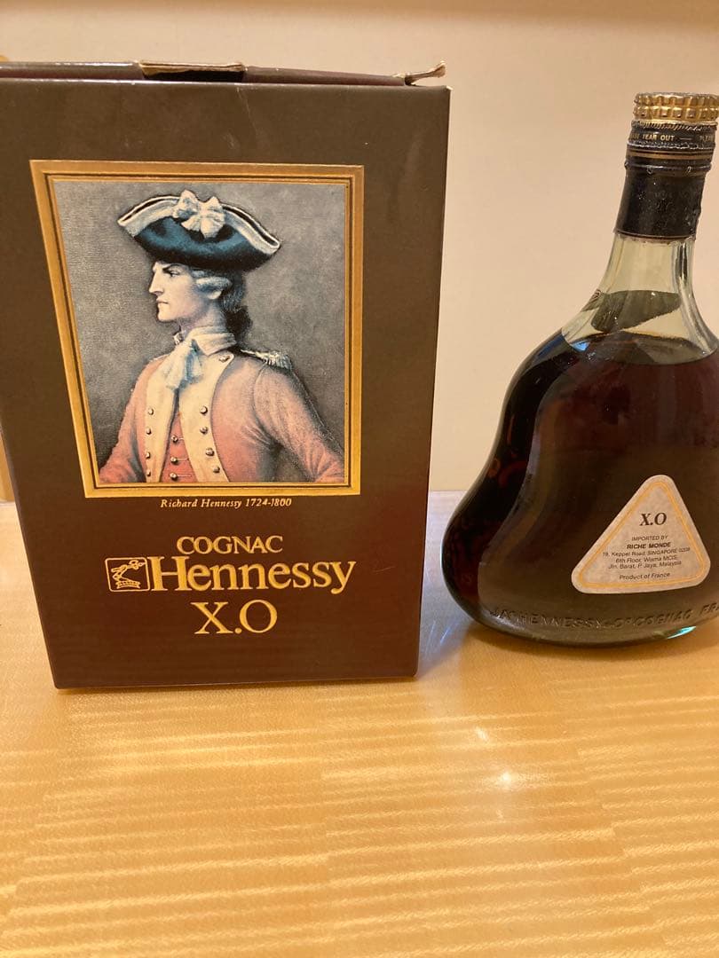 タッキー　Hennessy XO コニャック 金キャップ　グリーン　訳有