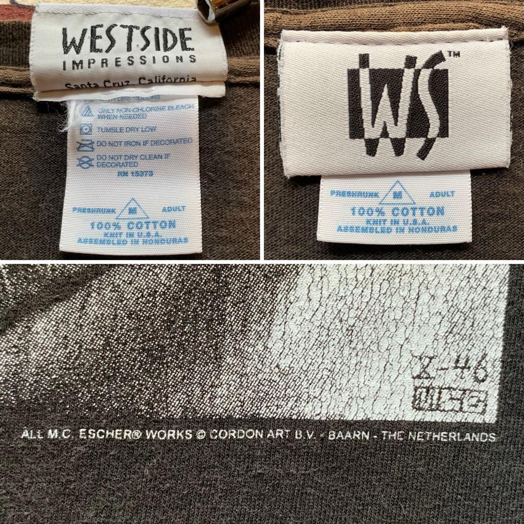 90's〜 M.C. Escher \"EYE\" T SHIRT VINTAGE