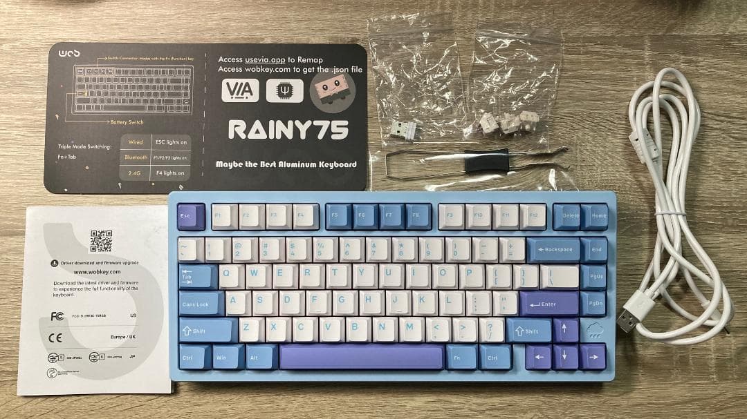 Rainy75 Pro ブルー（US配列）