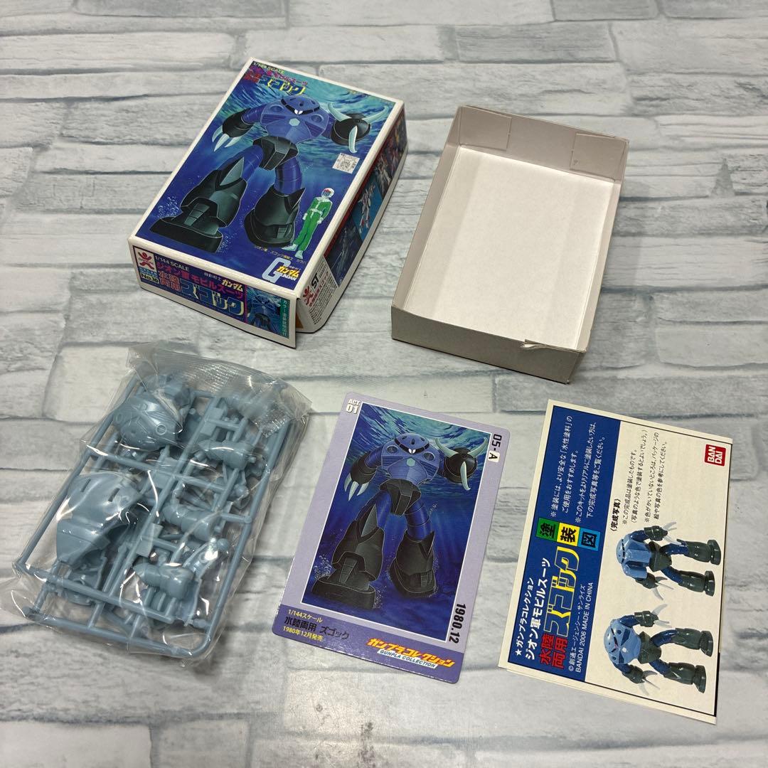 1/144バンダイ ガンダム プラモデル 旧キット バンザイマーク カード
