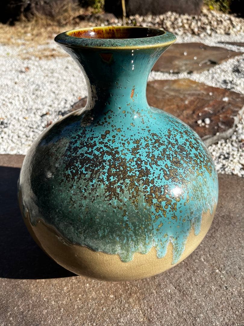 福岡県うきは　一の瀬焼　壺　アンティーク