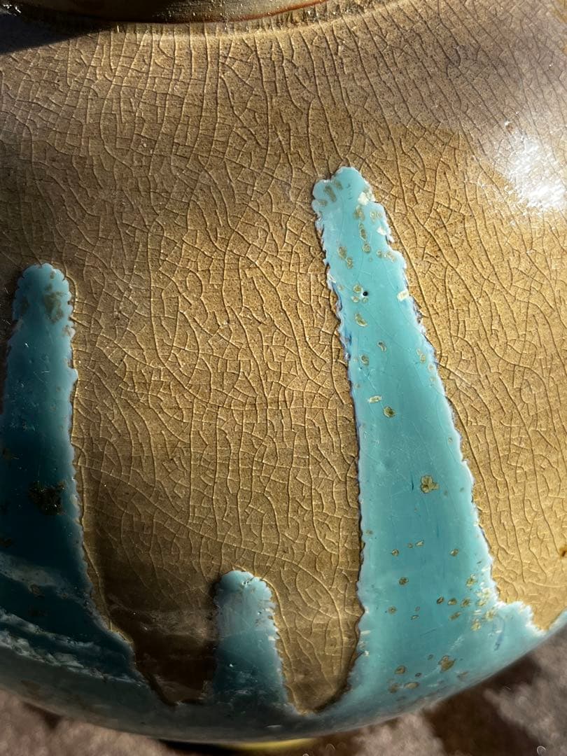 福岡県うきは　一の瀬焼　壺　アンティーク