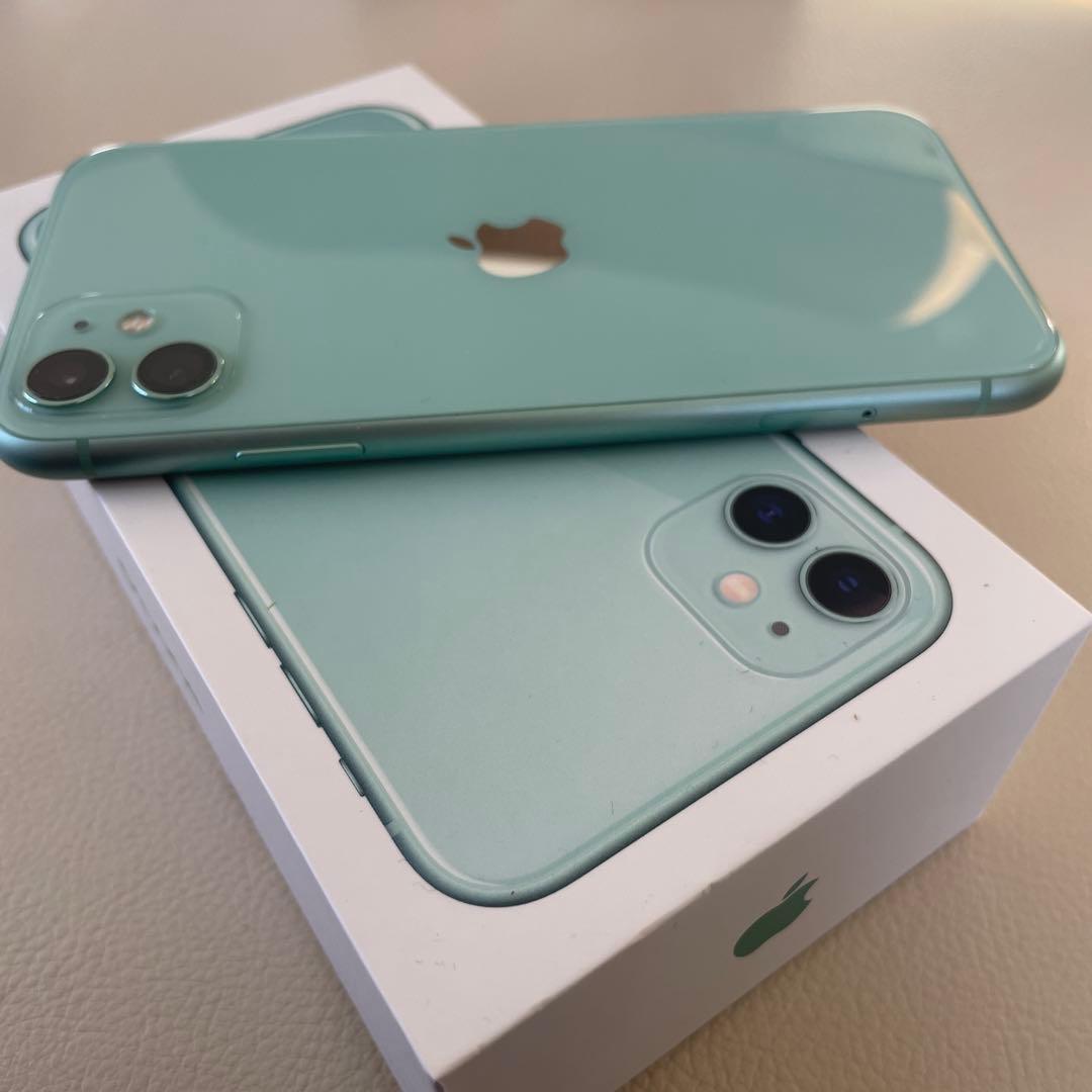最終値下げ　iPhone11 グリーン 本体 箱付き