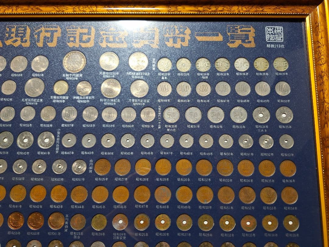 江戸 明治 大正 昭和 貨幣一覧 古銭額 記念硬貨(213枚) 一円銀貨寛永通宝