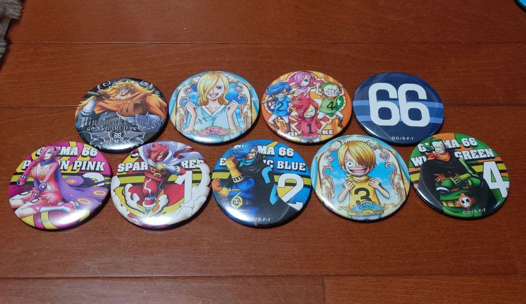 ワンピース ジェルマ66缶バッジ ９個セット