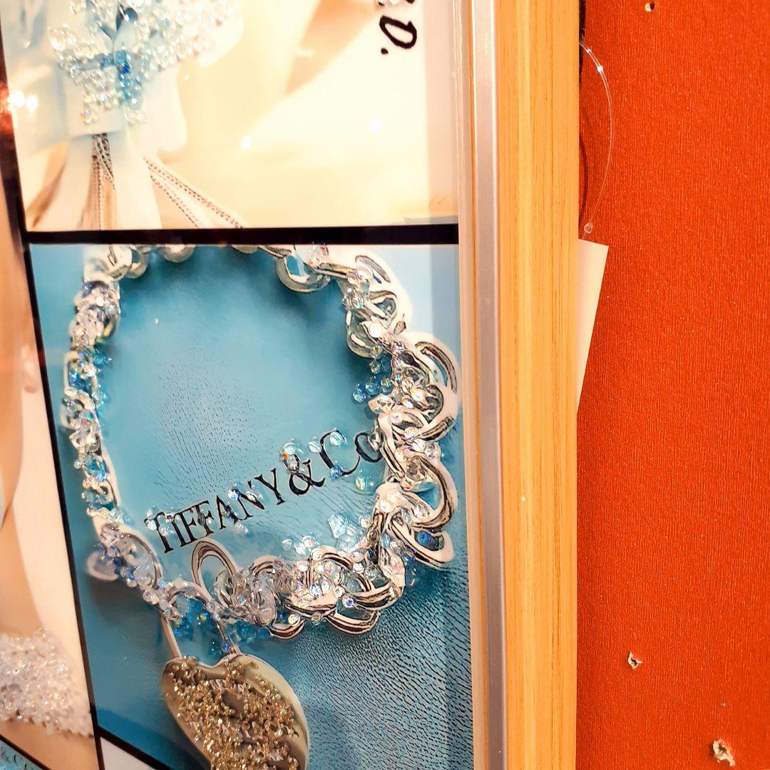 輸入雑貨　天然水晶石　クリスタルアート　ブランドロゴ　『TIFFANY』　宝石