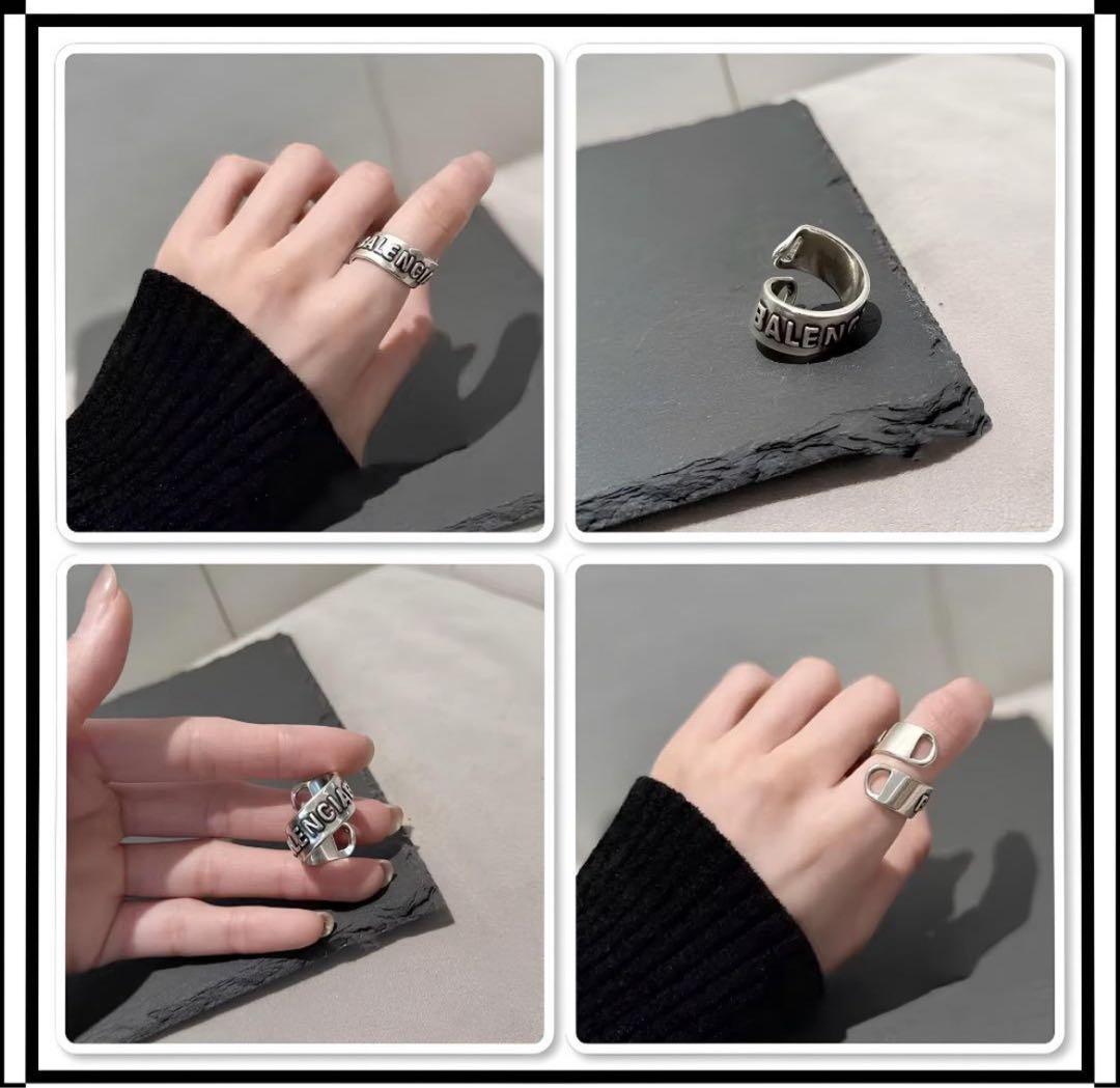 並行輸入品 セレクトショップ シルバーリング 指輪 925 BALENCIAGA