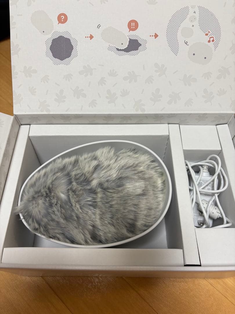 【美品】Moflin モフリン　シルバー AIペット ぬいぐるみ　CASIO