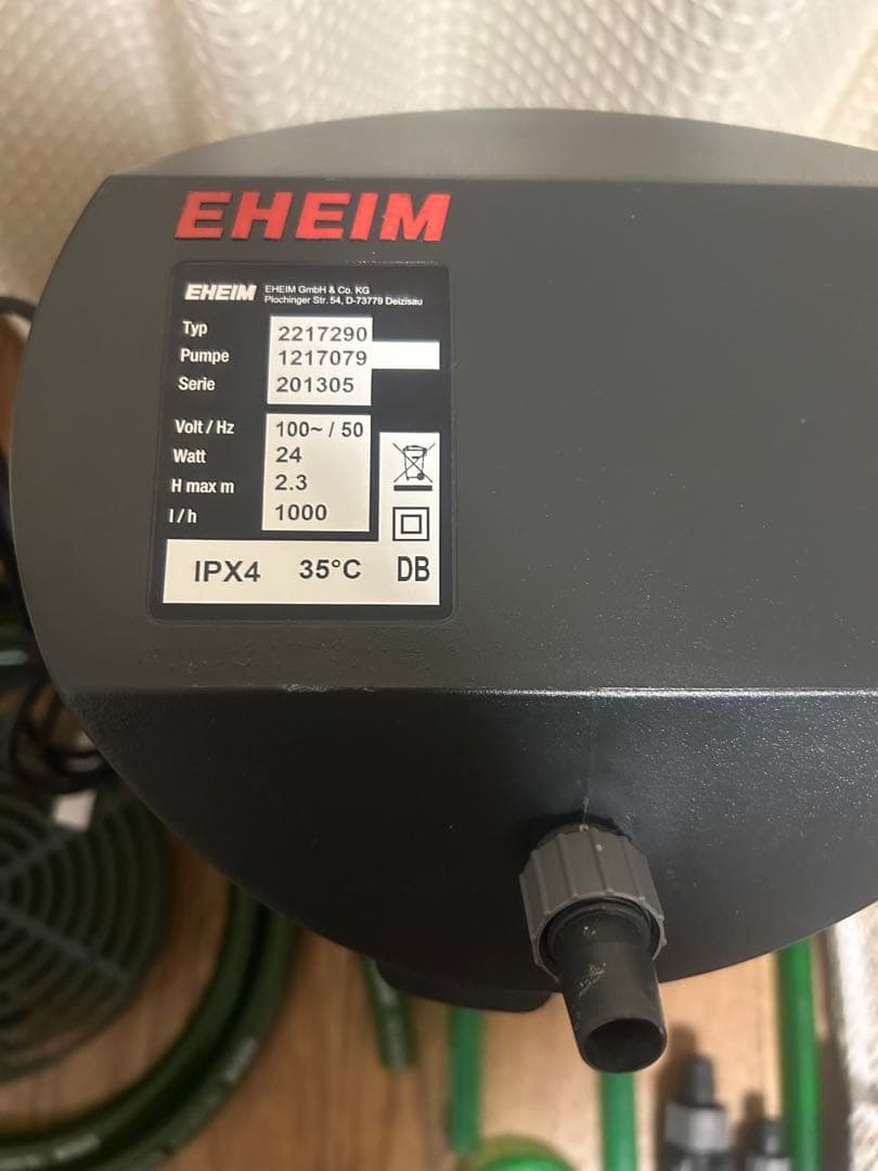 EHEIMエーハイム 2217 50Hz ダブルタップ・ろ材・新品ホース付き