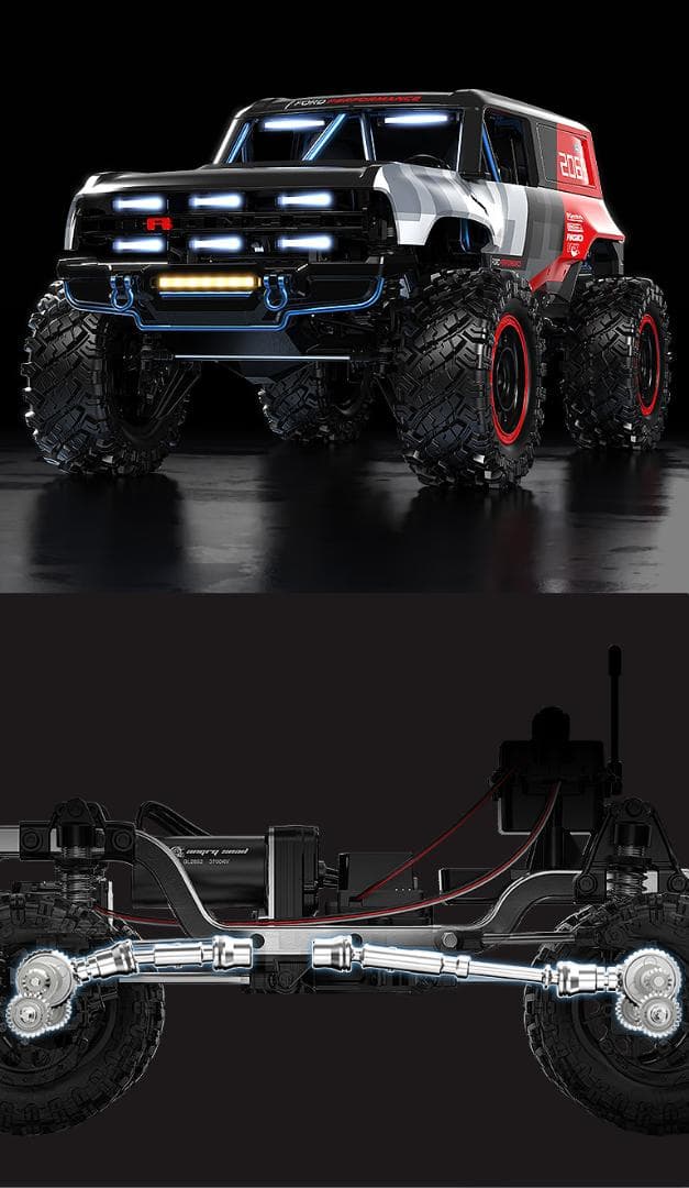 MJX H12P フォードブロンコ クローラーラジコンRTR ブラシレスモーター