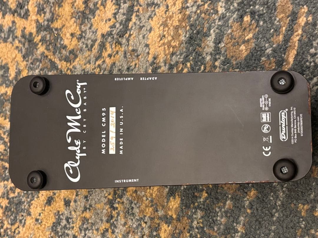 ギター JIM DUNLOP CM95 CLYDE MCCOY CRY BABY WAH