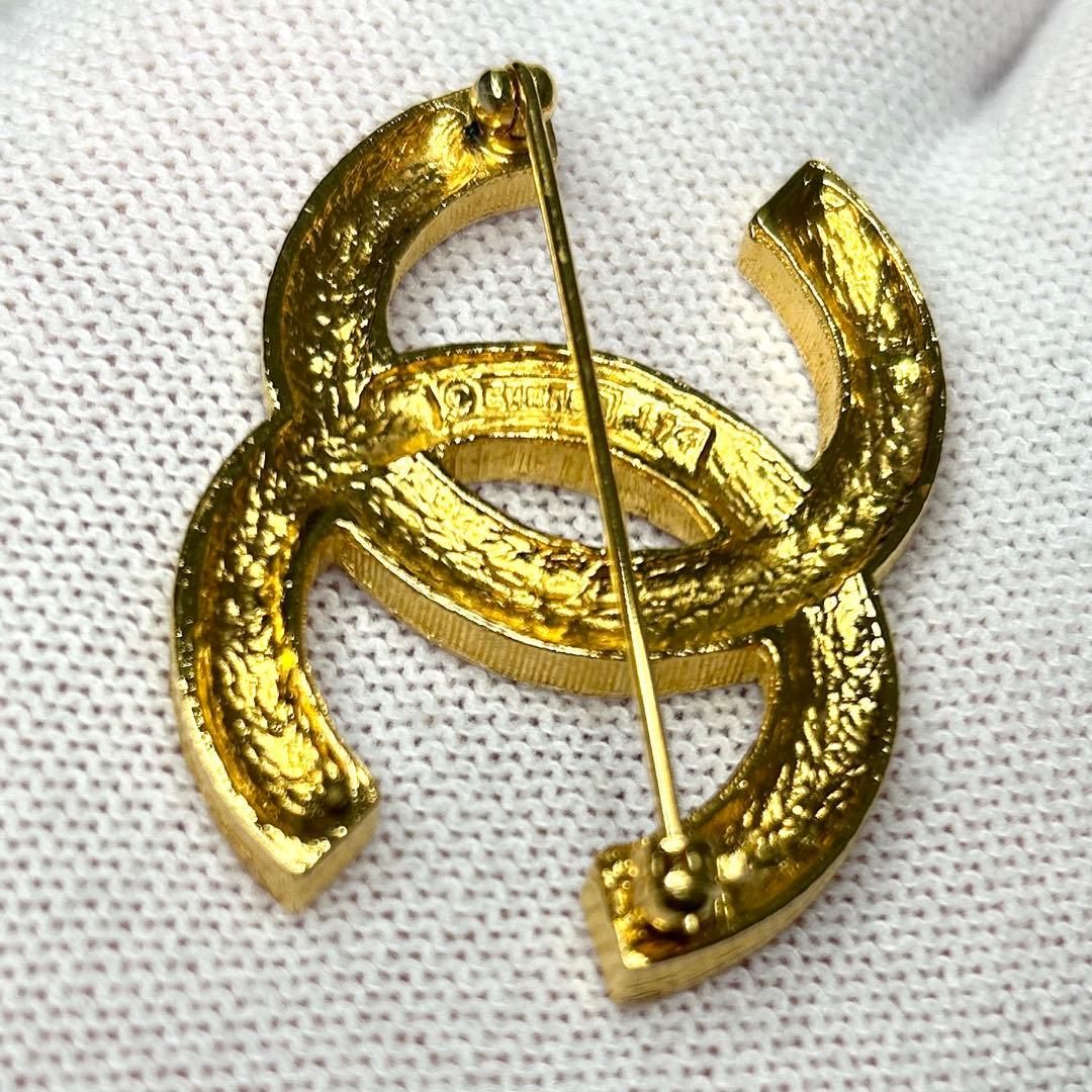 CHANEL シャネル ココマーク ラインストーン ヴィンテージ ブローチ