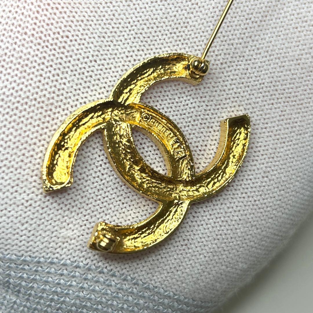 CHANEL シャネル ココマーク ラインストーン ヴィンテージ ブローチ