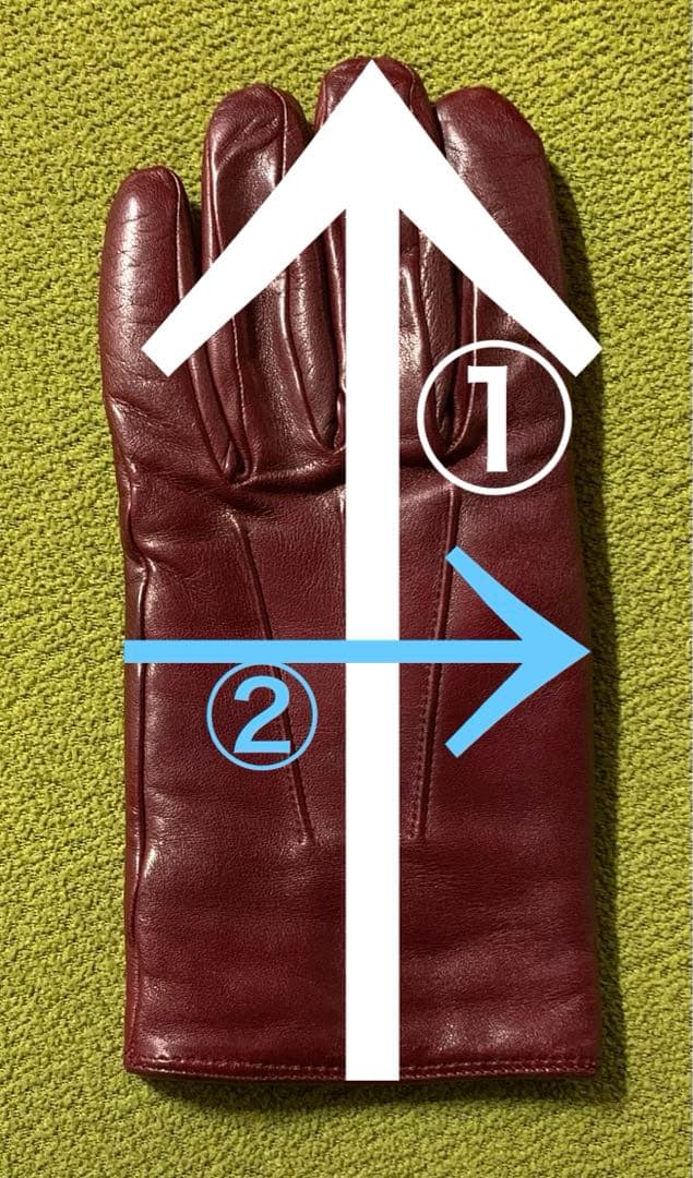 美品❗️MEROLAメローラ 本革手袋 希少6.5 バーガンディー イタリア