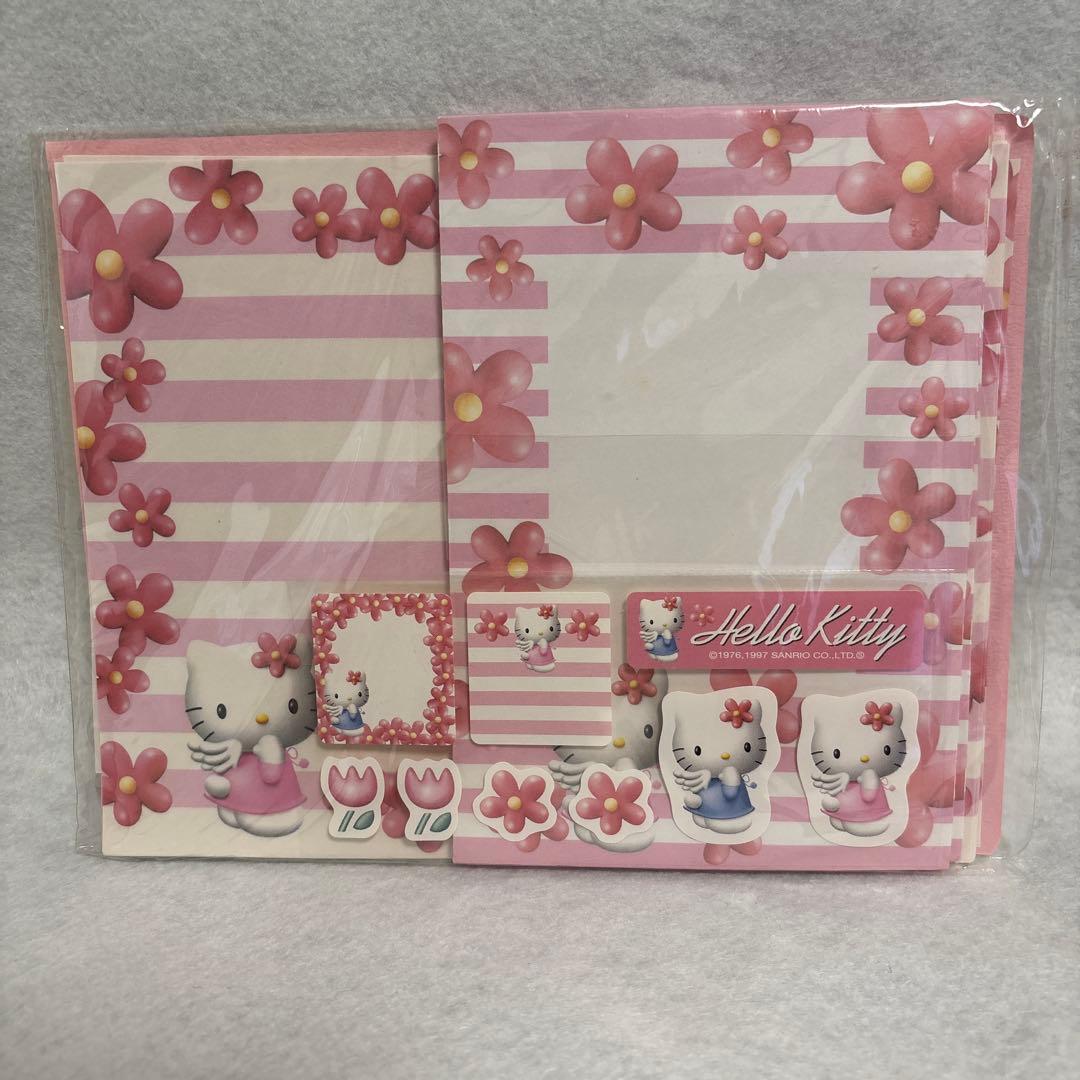 ハローキティ　キティちゃん　グッズ　レターセット　シール　メモ帳　平成　レトロ