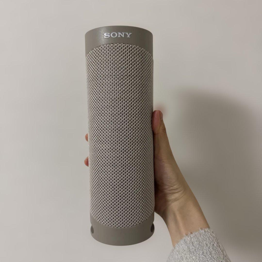 【美品】ワイヤレスポータブルスピーカー　SRS-XB23 ベージュ