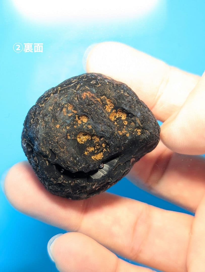 【原石】十勝石玲瓏　北海道産レインボーオブシディアン　十勝石　玲瓏石