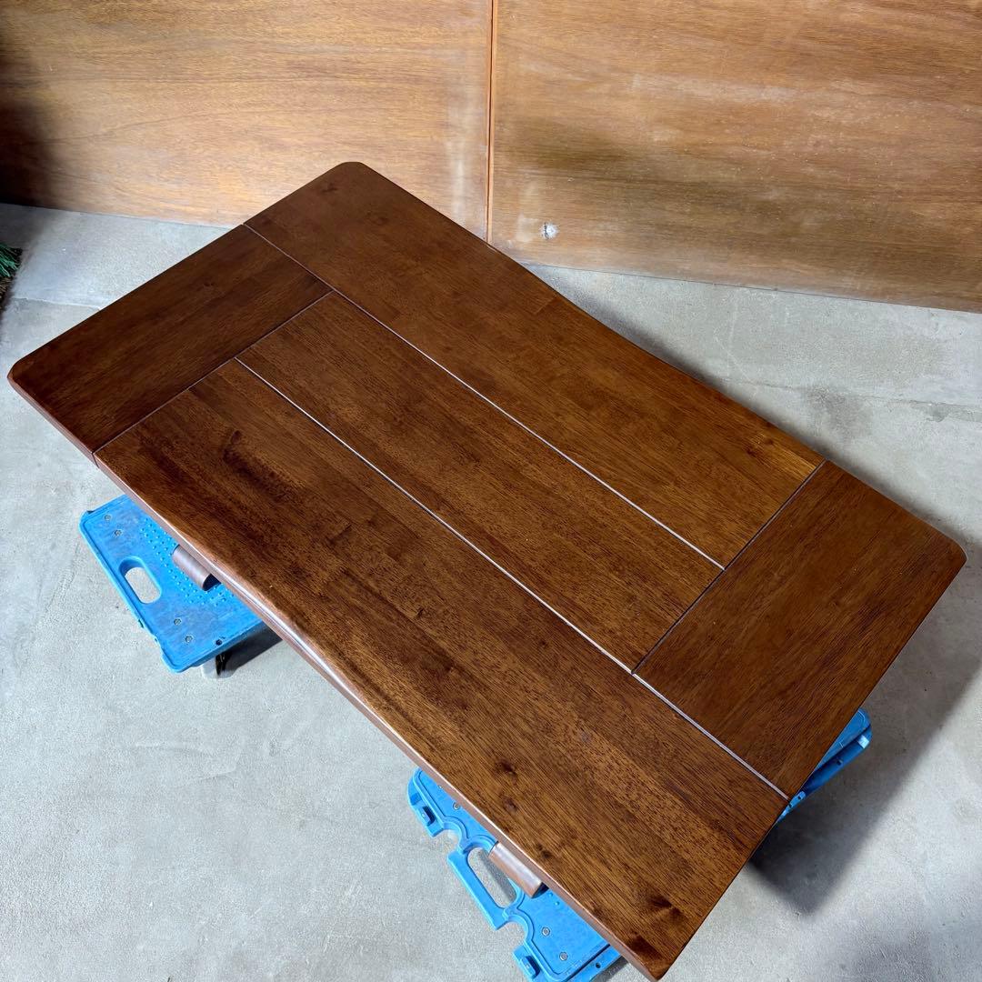 【福岡】 テーブル 和モダン ヴィンテージ 座卓 リビング 木製 天然木