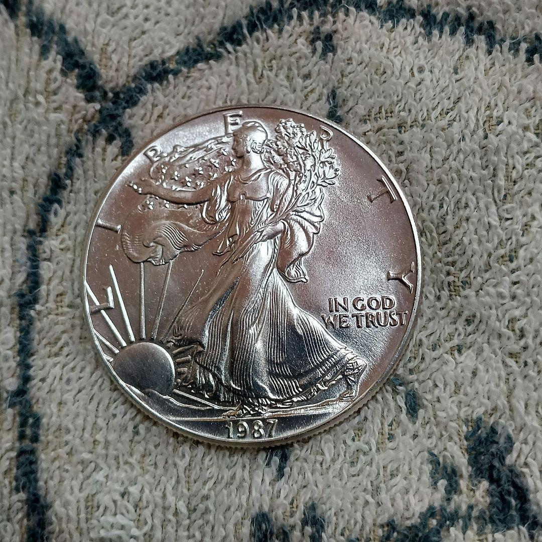 ラ*ム様 イーグル銀貨ウォーキングリバティ1オンス銀貨