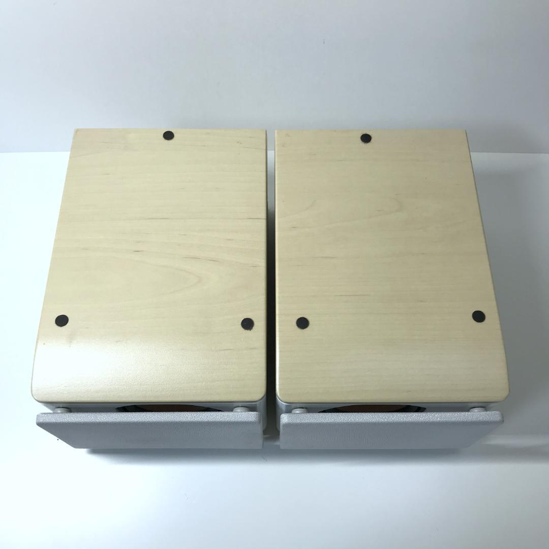 【美品】JVC ウッドコーンスピーカー SP-EXS1 ペア ホワイトウッド