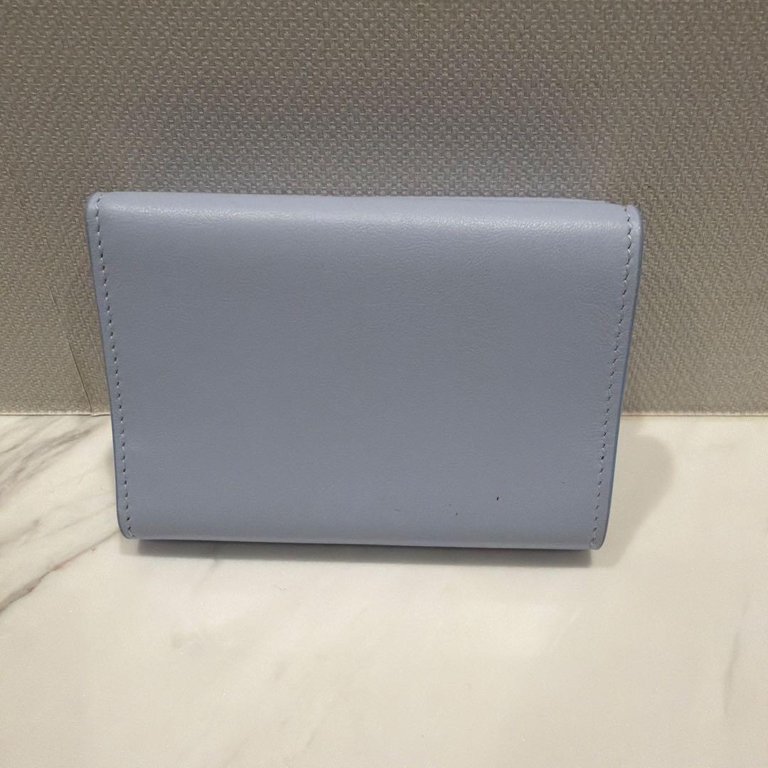 Balenciaga 三つ折り財布 ライトブルー