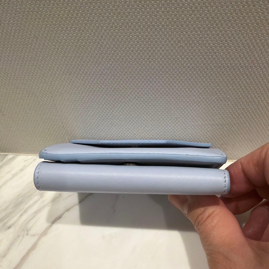 Balenciaga 三つ折り財布 ライトブルー